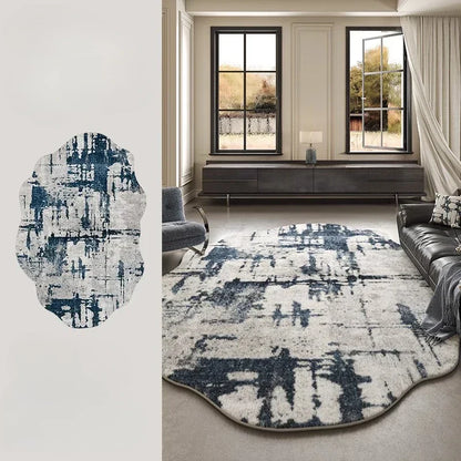 Plush Fuzzy Floor Rug Lamp for Living Room