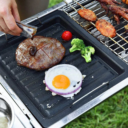 Big 2-In-1 Cast Iron Skillet for Grill and Stove