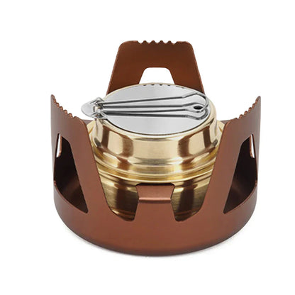 Compact Lightweight Camp Stove with Adjustable Burner