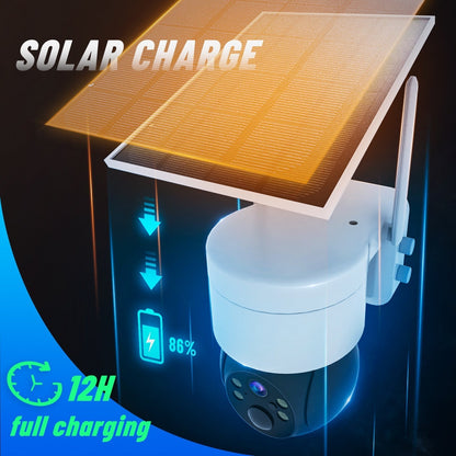 Wireless Solar Powered Outdoor Security Camera