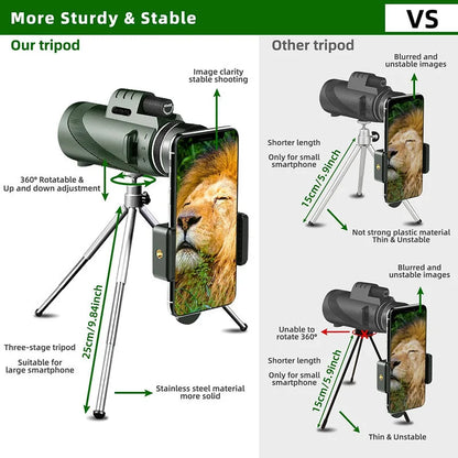 Portable High Power Zoom Telescope Scope