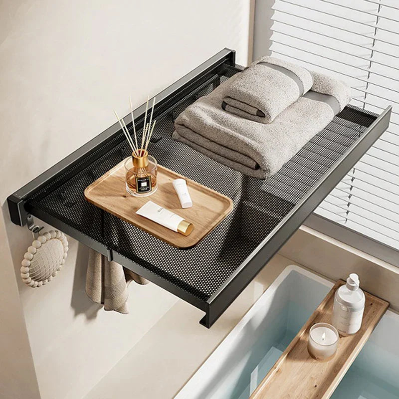 Space Saving Foldable Towel Storage Rack