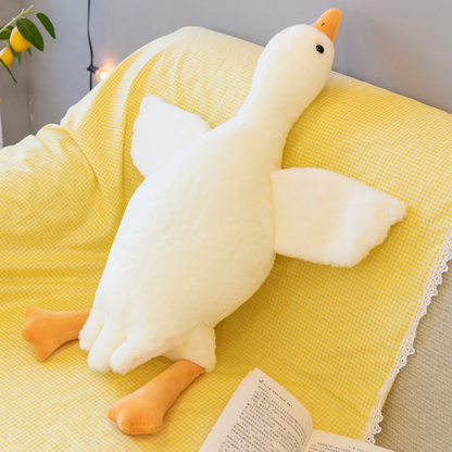 Cuddly White Stuffed Animal Pillow Toy - Luxicro