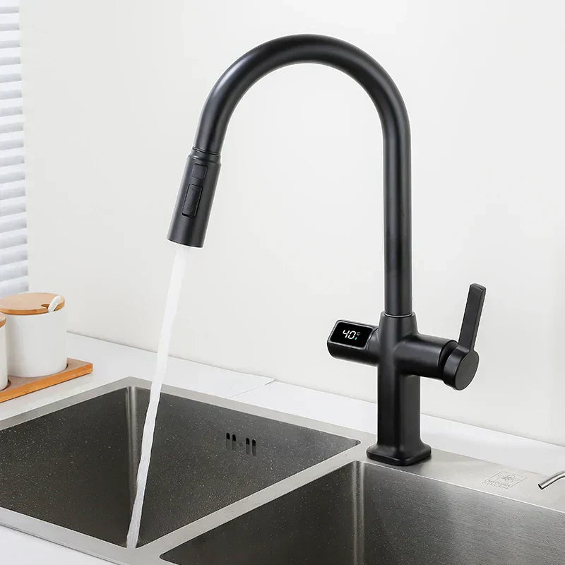 Stainless Touchless Kitchen Faucet with Rotating Spout