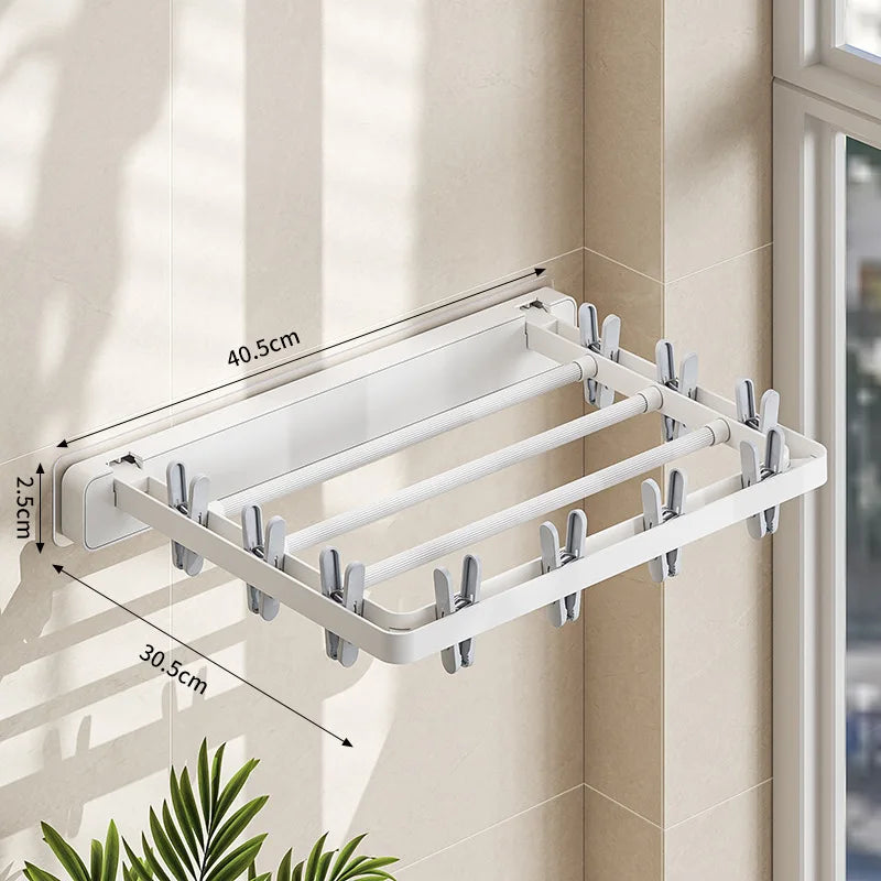 Space Saving Foldable Wall Mount Dryer Rack