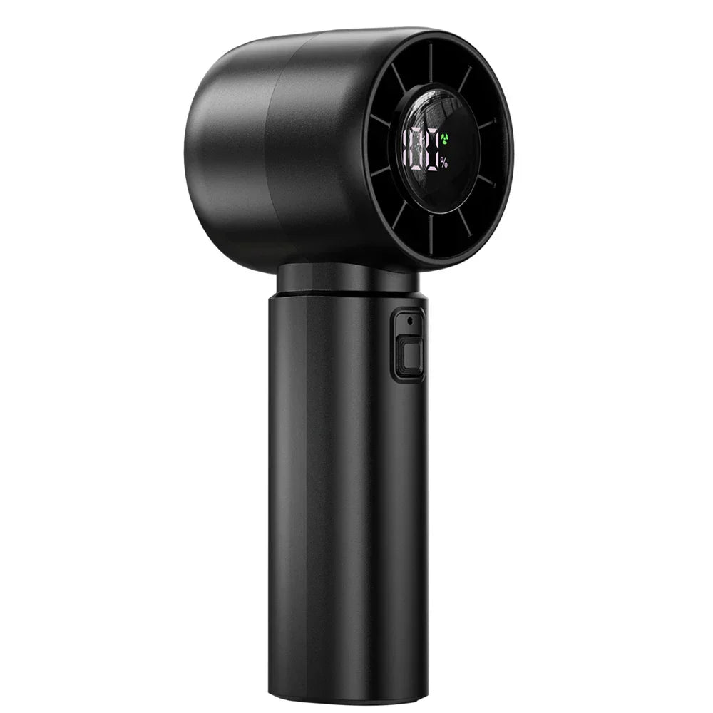 Compact Rechargeable Personal Fan with LED Display