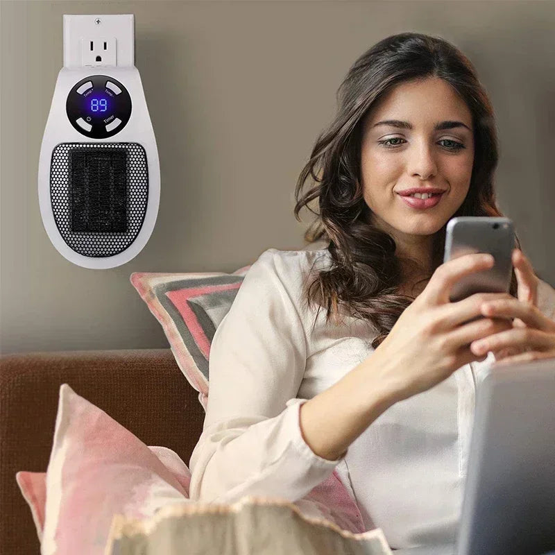 Compact Digital Heater with Remote Control Timer