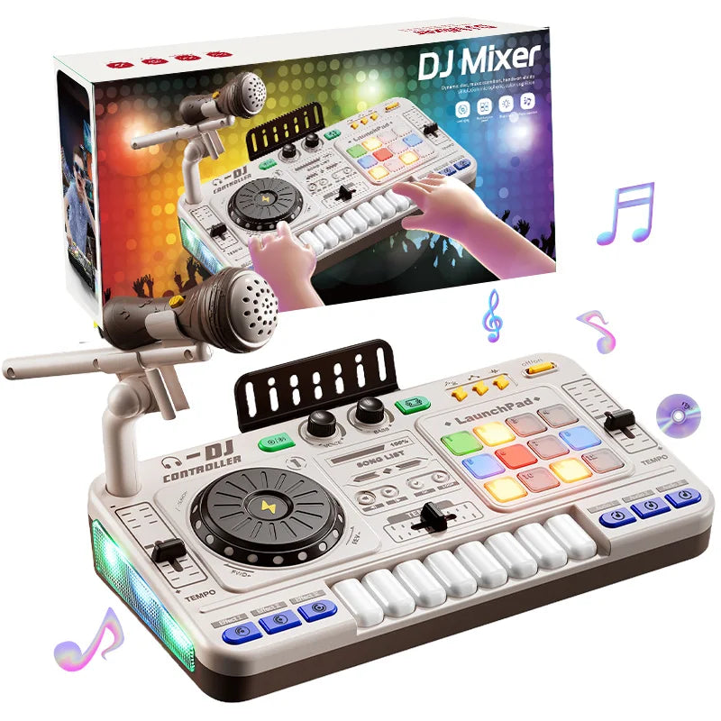 Fun Kids Music Mixer Toy with Mic - Luxicro