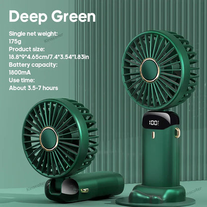 Mini Multi Function Fan with LED Screen