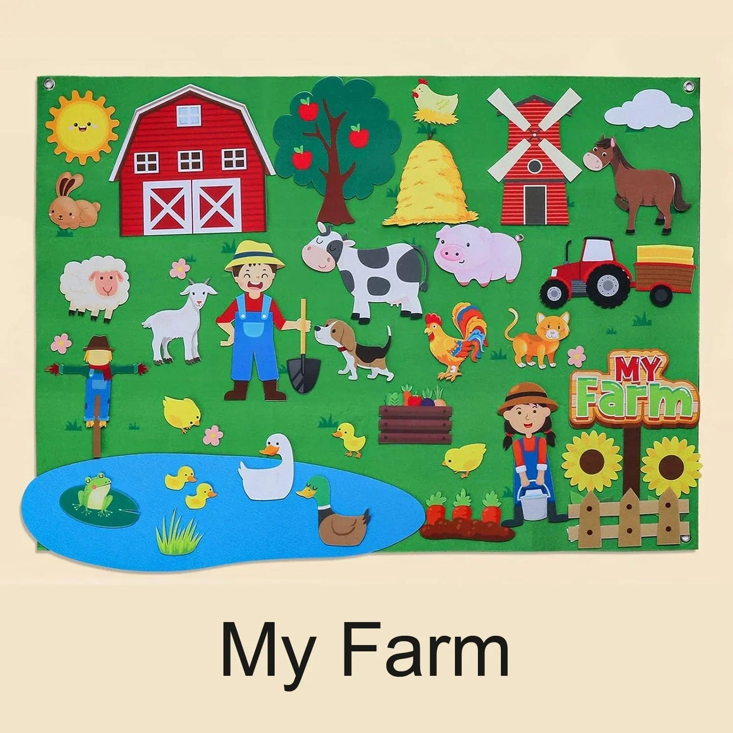 Learning Farm Animal Playset Toys