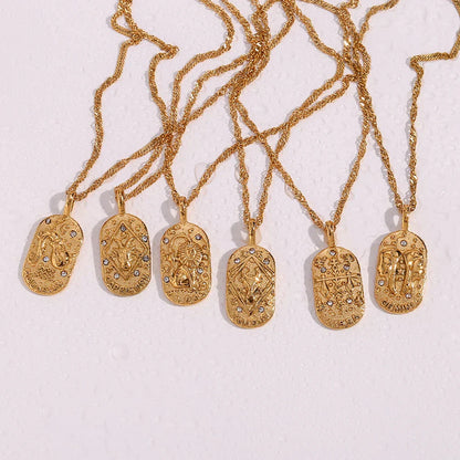 Dainty Zodiac Tarot Chain Necklace