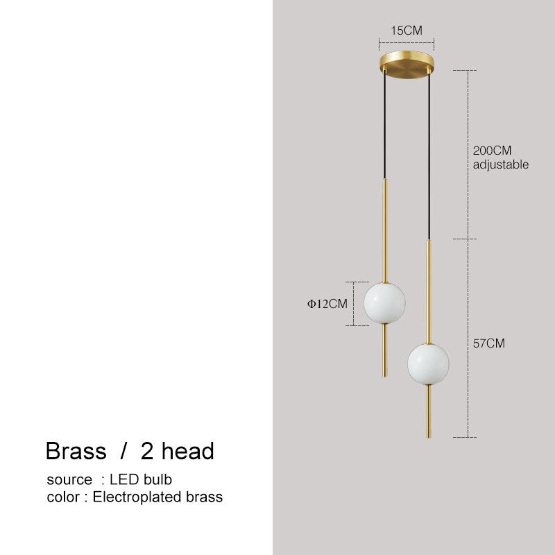 Minimalist Clear Globe Hanging Light
