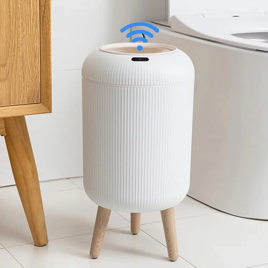 Compact Touchless Sensor Trash Can, Smart Home Bin - Luxicro