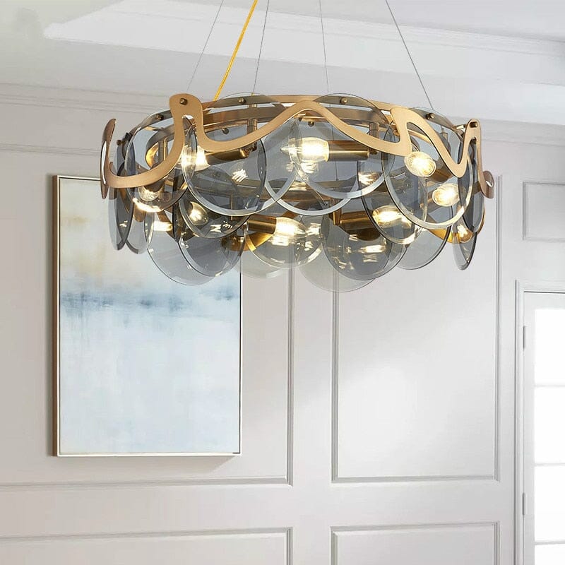 Airy Gold Drop Pendant Lighting Fixture