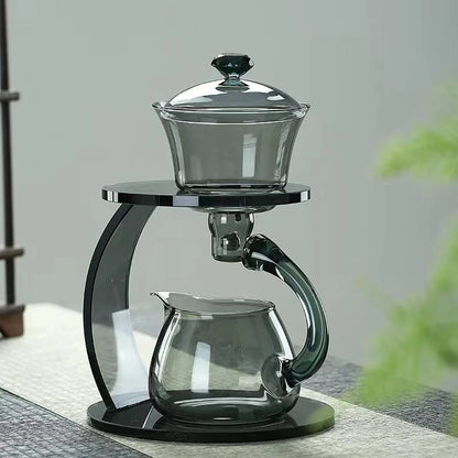 Elegant Curve Glass Tea Infuser Set - Luxicro