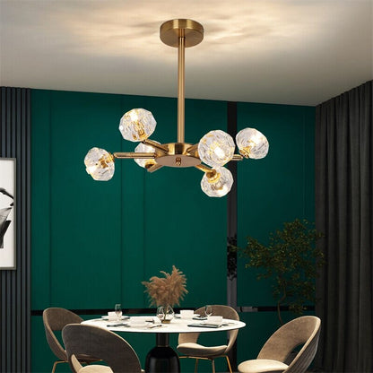 Luxurious Crystal Drop LED Ceiling Light Fixture