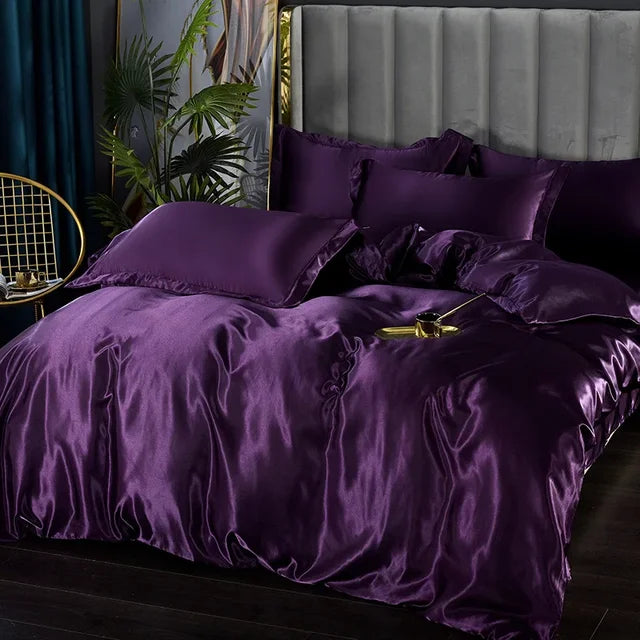 Luxurious Silk Bed Sheet Set