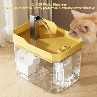 Quiet Automatic Pet Water Fountain with Filter - Luxicro