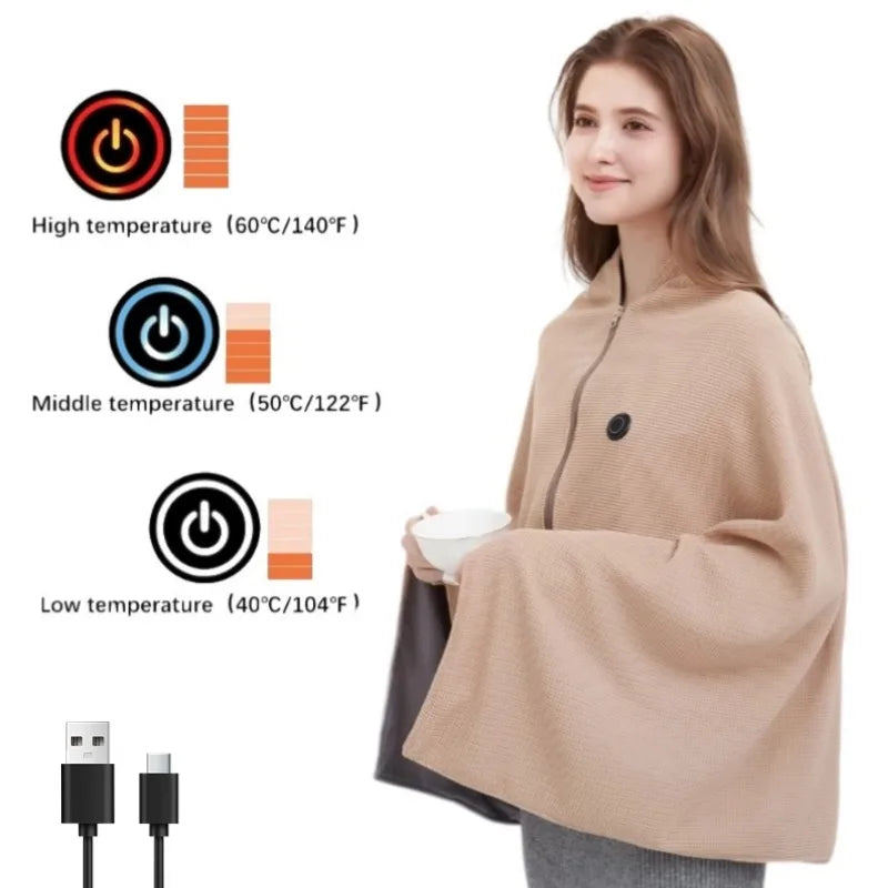 Cozy Electric Throw Blanket with 3 Heat Levels