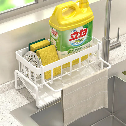 Kitchen Sink Caddy - Stainless Steel Sponge Holder