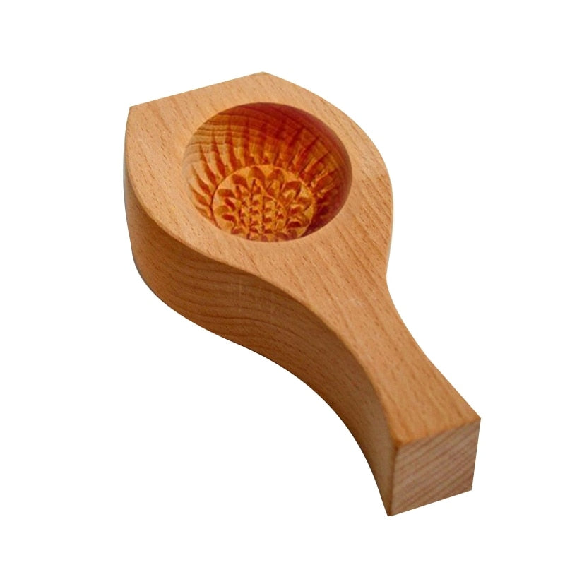 Natural Wood Mooncake Maker Tool