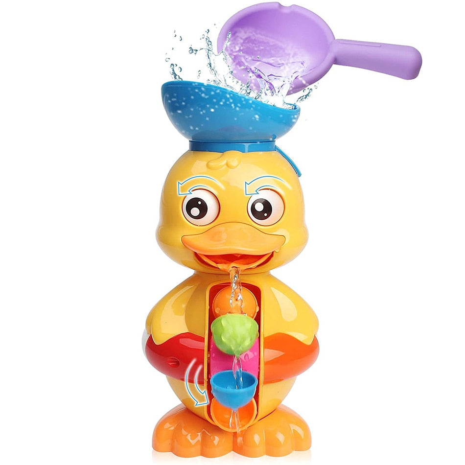 Colorful Quacking Duck Bathtub Toy