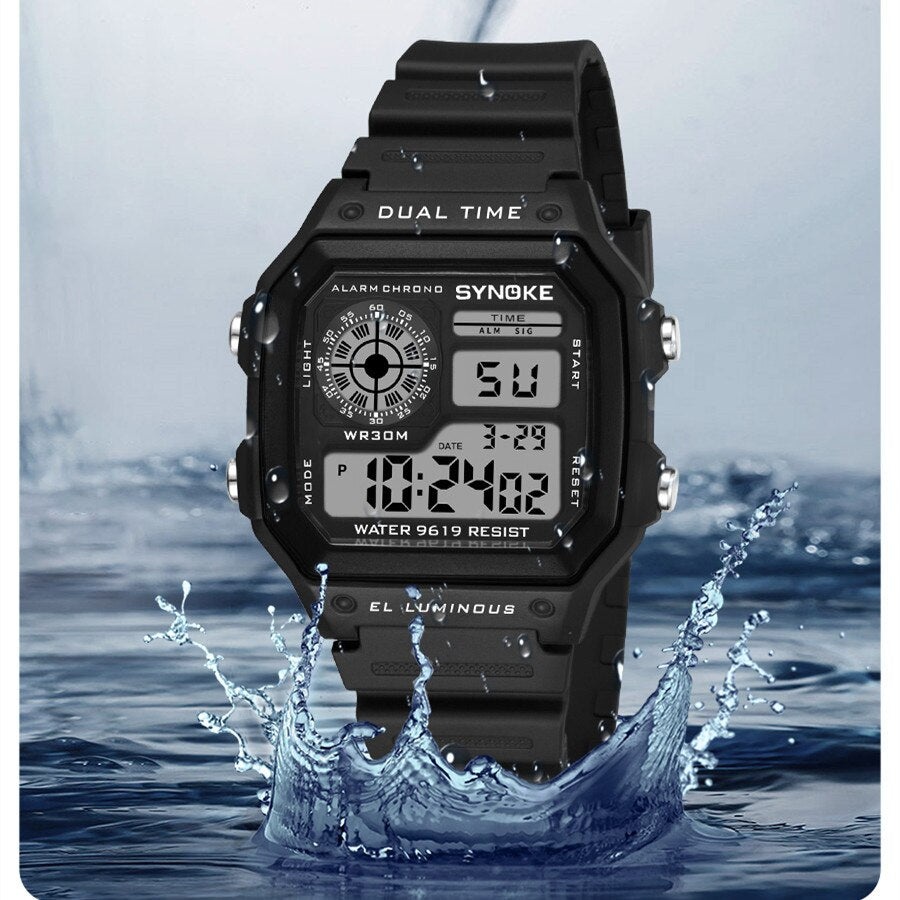 Rugged Waterproof Sports Chronograph Watch - Luxicro