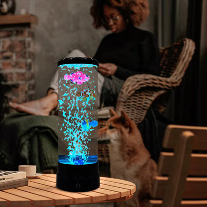 Calming Multicolor Fish Tank Desk Lamp