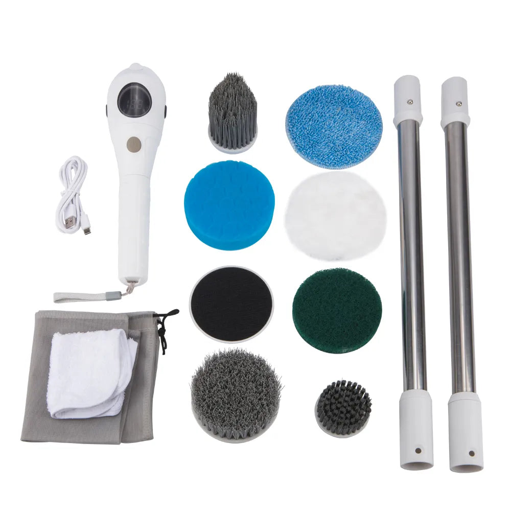 Ultimate 8-in-1 Wireless Cleaning Brush Kit - Luxicro