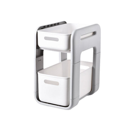 Compact Foldable Metal Storage Shelf Unit