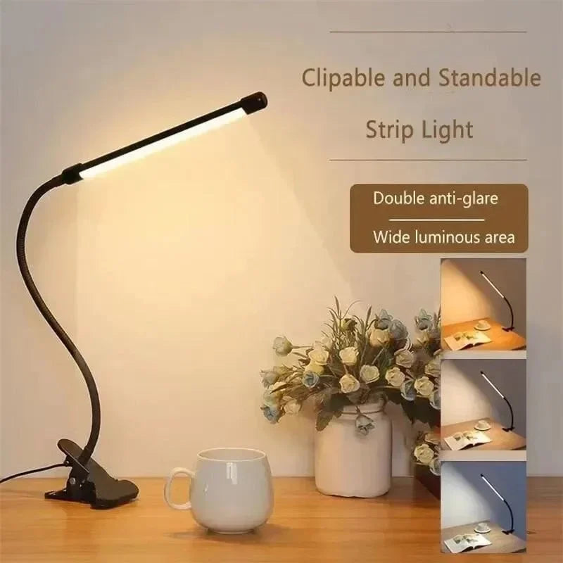 Flexible USB LED Desk Lamp with Adjustable Brightness