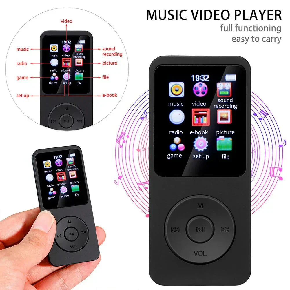 Compact Bluetooth Music Player with Wireless Sound