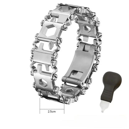 Tough Stainless Steel Survival Bracelet