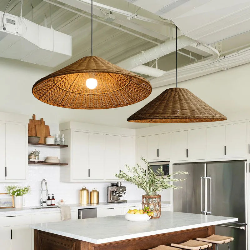 Eco Friendly Bamboo Pendant Light - Luxicro