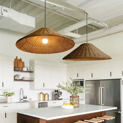 Eco Friendly Bamboo Pendant Light - Luxicro