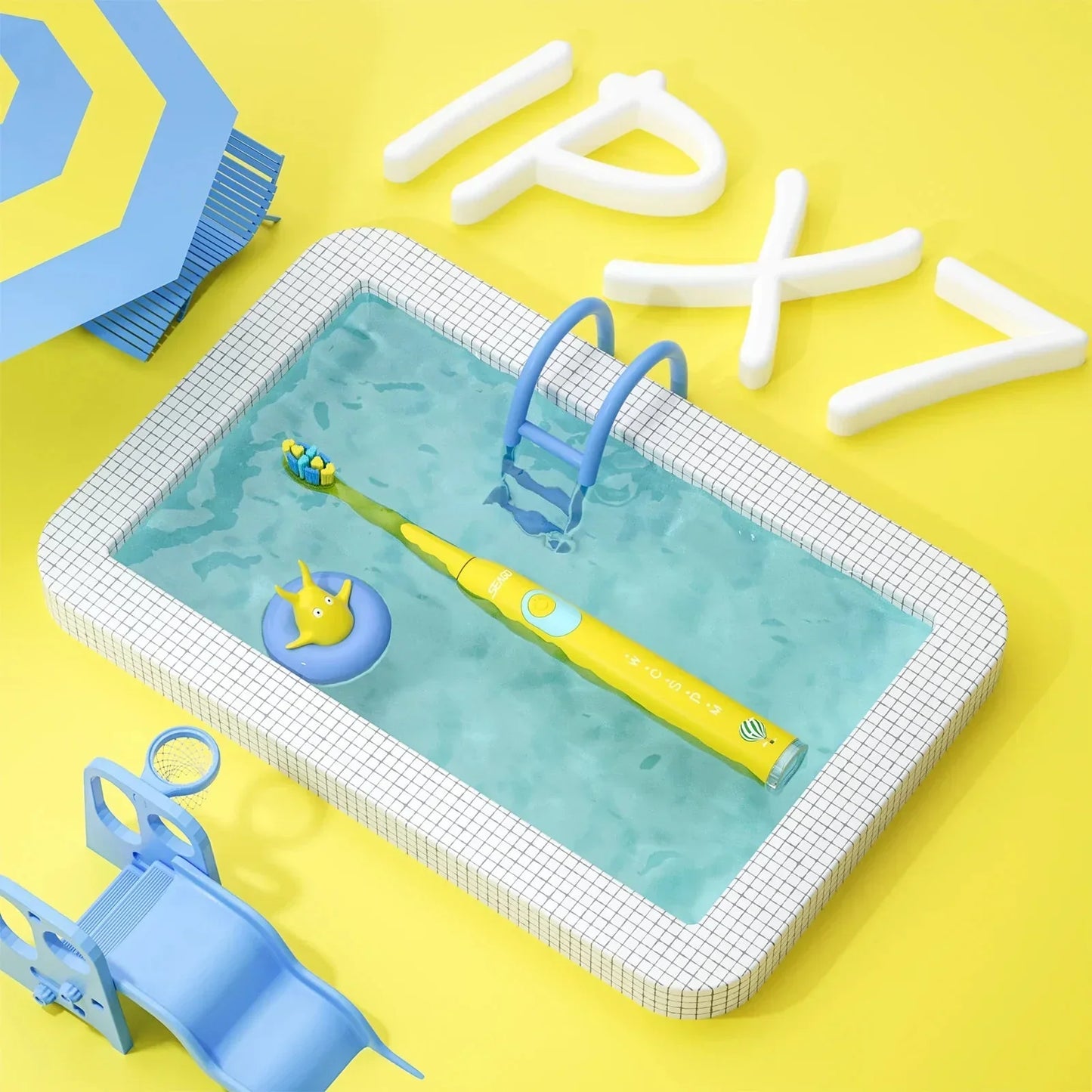 Colorful Childrens Electric Toothbrush with Timer