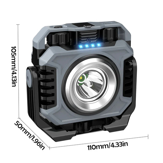 Bright LED Work Lamp, Rechargeable and Waterproof - Luxicro