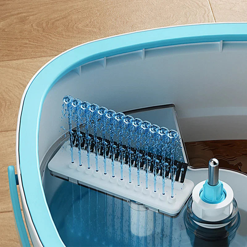 Easy Spin Mop with 360° Rotation and Large Bucket - Luxicro