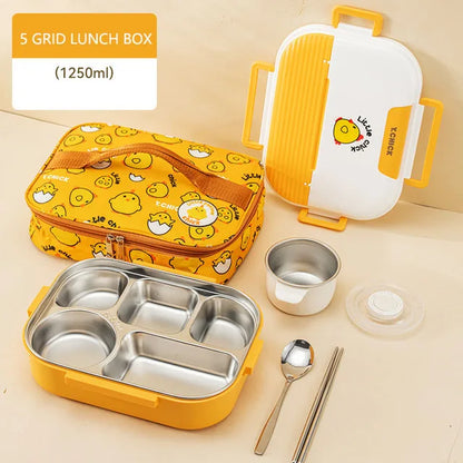 Insulated Stainless Steel Meal Prep Lunch Box Set