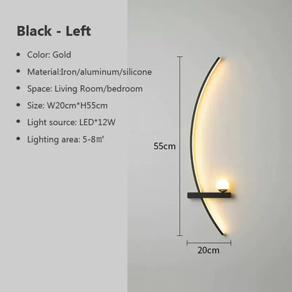 Luxury Gold Accent Wall Lamp