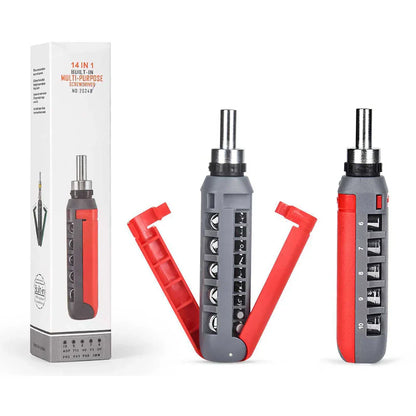 Multi-Tool 14-in-1 Ratchet Screwdriver Kit