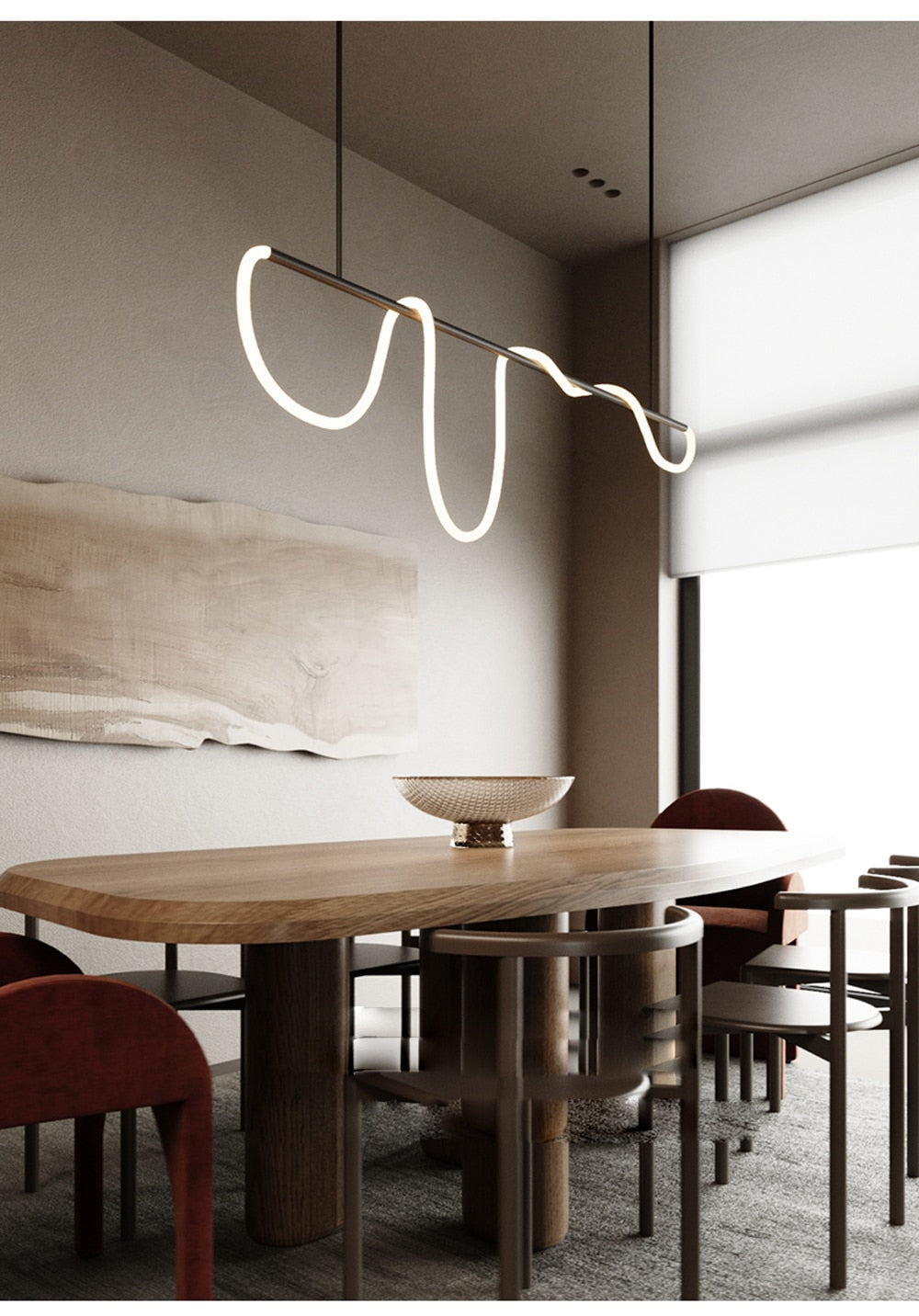 Modern Dimmable LED Ceiling Light Fixture