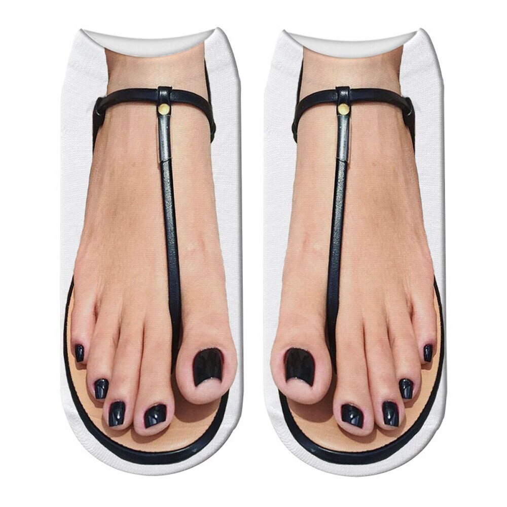 Fun Quirky 3D Ankle Socks