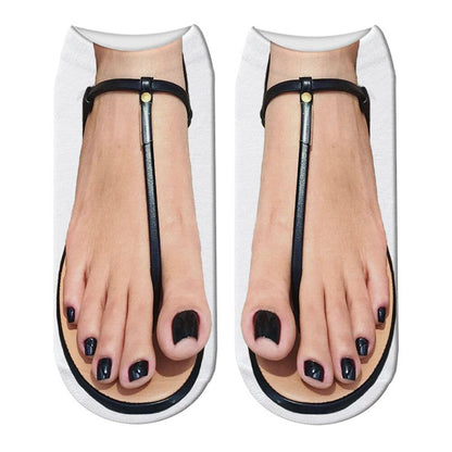 Fun Quirky 3D Ankle Socks