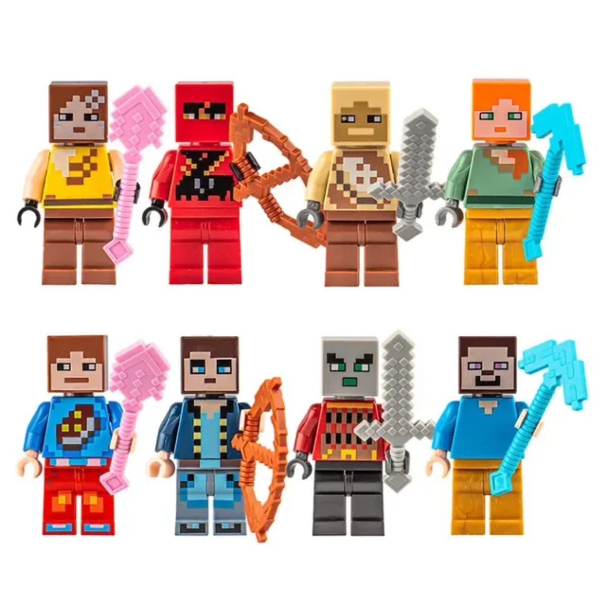 Colorful Brick Construction Toy Set