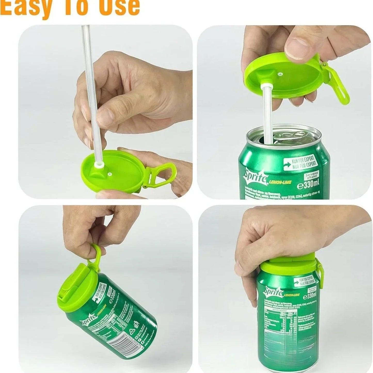 Spill Proof Reusable Soda Can Lid Cap