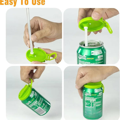 Spill Proof Reusable Soda Can Lid Cap