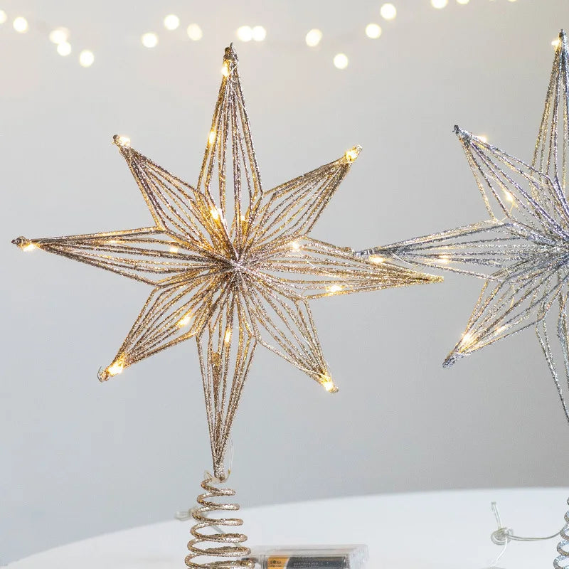 Sparkling Star Tree Topper Decoration