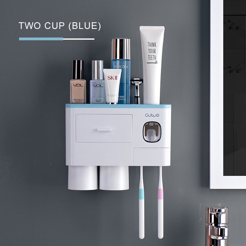 Wall Mounted Compact Bathroom Shelf Organizer