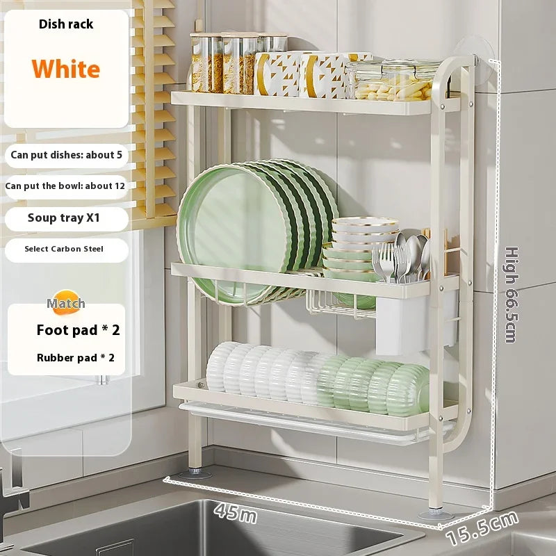 Space Saving 3 Shelf Kitchen Storage Rack